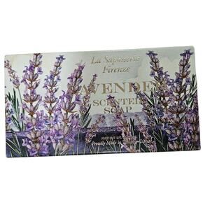 LA SAPONERIA FIRENZE Lavender Scented Soap 10.5oz Large Bar Made in Italy NEW